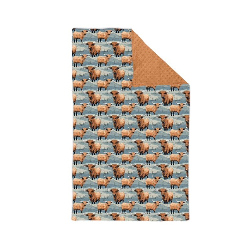 Baby Boy Infant Western Cow Camo Blanket