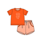 ( Moq 5 Each Style ) Baby Boys Girls Kids Team Sibling Orange Stripes Rompers Sets