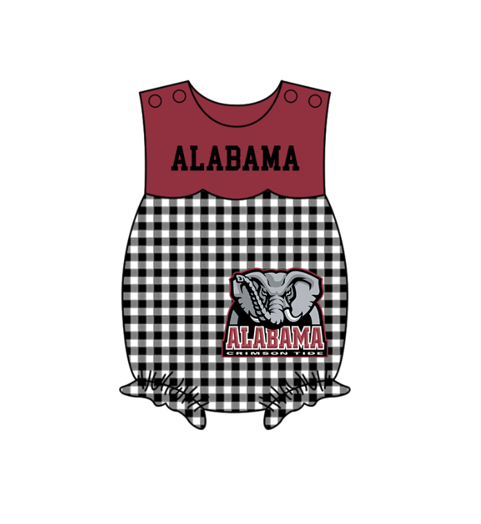 ( Moq 5 Each Style ) Baby Boys Girls Kids Elephant Plaid Team Sibling Rompers Dress Sets