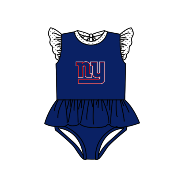 ( Moq 5 Each Style ) Baby Boys Girls Kids Team Sibling Jumpsuits Sets Swimsuits Navy Clothes