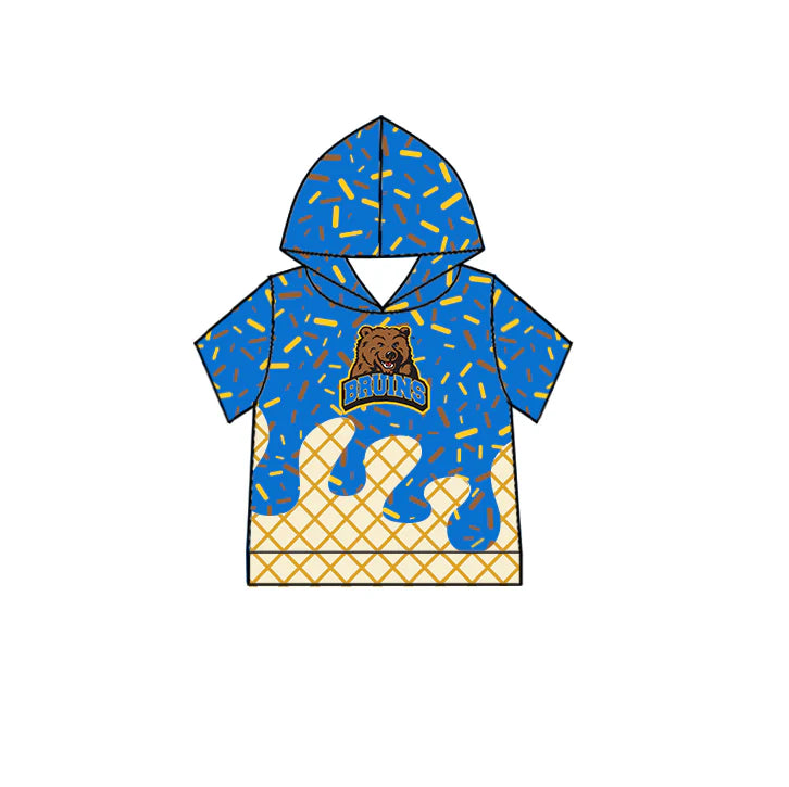 ( Moq 5 each style ) Baby Boy Girl Team Bear Blue Sibling Dress Shirt Shorts Pants 6.3