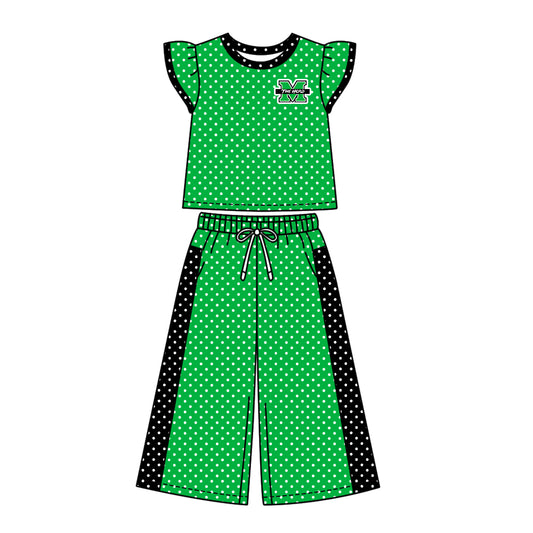 ( Moq 5 ) Baby Girls Kids Short Sleeves Shirt Pants Team Set Clothes