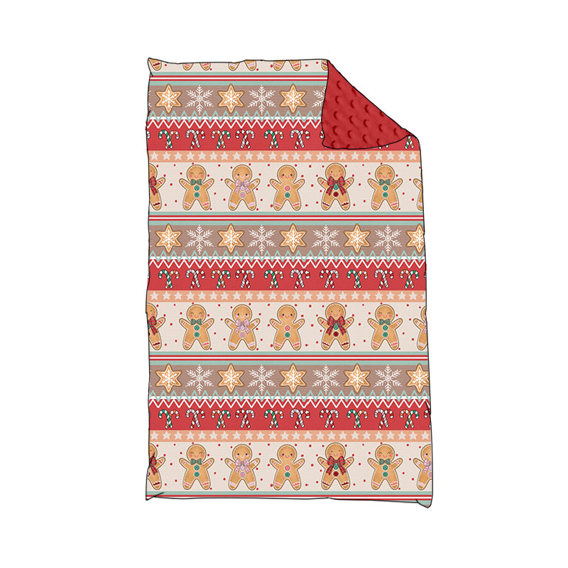 Baby Kids Infant Gingerbread Christmas Blanket