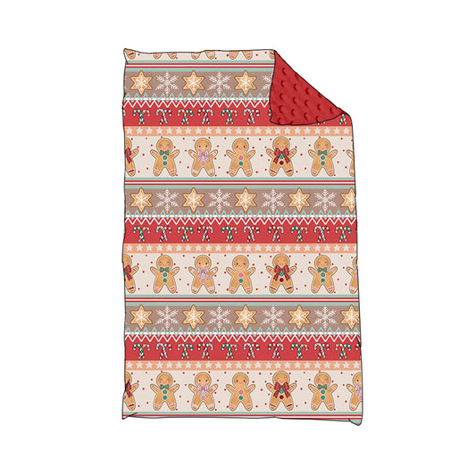 Baby Kids Infant Gingerbread Christmas Blanket