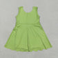 Baby Girl Sleeveless Activite Wear Yoga Knee Length Dress Sibling Clothes RTS