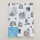 BL0092 Baby Boy Easter Rabbit Blanket