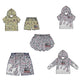 ( Moq 5 Each Style ) Baby Boys Girls Toddler Sibling Elephant Shorts Shirts Set Team Drip Sprinkles Clothes