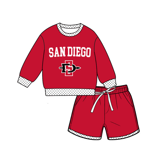 ( Moq 5 ) Baby Girls Kids Long Sleeves Shirt Shorts Team Set Clothes