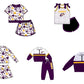 ( Moq 5 Each Style ) Sibling Baby Girls Kids Bows Team Shirt Sets Clothes