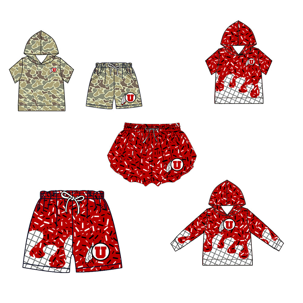 ( Moq 5 Each Style ) Baby Boys Girls Toddler Sibling Shorts Shirts Set Team Drip Sprinkles Clothes