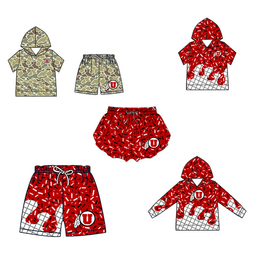 ( Moq 5 Each Style ) Baby Boys Girls Toddler Sibling Shorts Shirts Set Team Drip Sprinkles Clothes