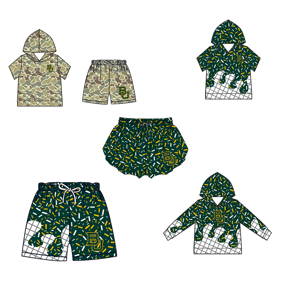 ( Moq 5 Each Style ) Baby Boys Girls Toddler Sibling Shorts Shirts Set Team Drip Sprinkles Clothes