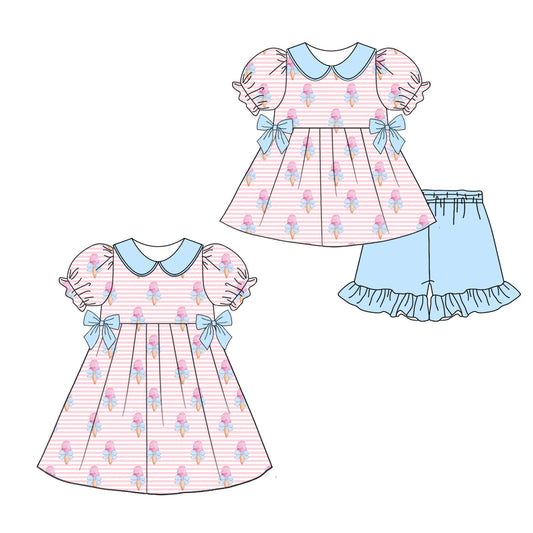 Baby Girl Popsicles Bows Sibling Dress Set ( Moq 5 Each Style ) 12.26