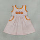 Sibling Baby Boys Girls Kids Embroidery Pumpkins Rompers Dress Thanksgiving Sets Clothes RTS