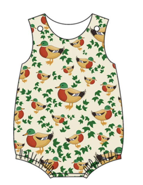 Baby Boy Girl Duck Sibling Matching Dress Romper Clothes Set ( Moq 5 Each style )