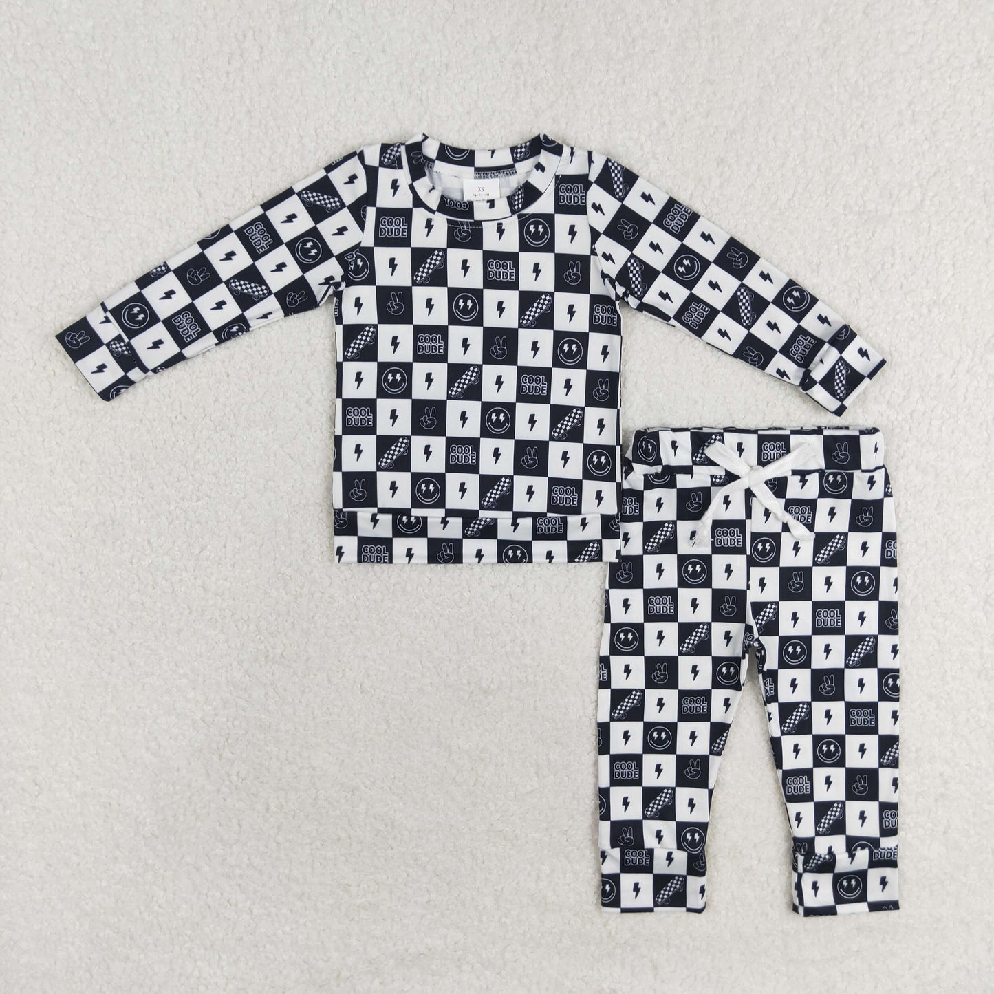 Baby Boy Long Sleeves Pants Sibling Brother Pajamas Set