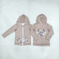 Baby Boy Long Sleeves Deer Camo Fall Hoodie Zipper Pockets Tops RTS