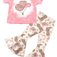 Baby Boy Girl Valentine Boots Hats Sibling Matching Dress Romper Clothes Set ( Moq 5 Each style )