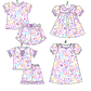 Baby Girl Floral Sibling Romper Dress Set ( Moq 5 Each Style ) 12.31