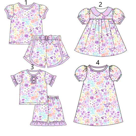 Baby Girl Floral Sibling Romper Dress Set ( Moq 5 Each Style ) 12.31