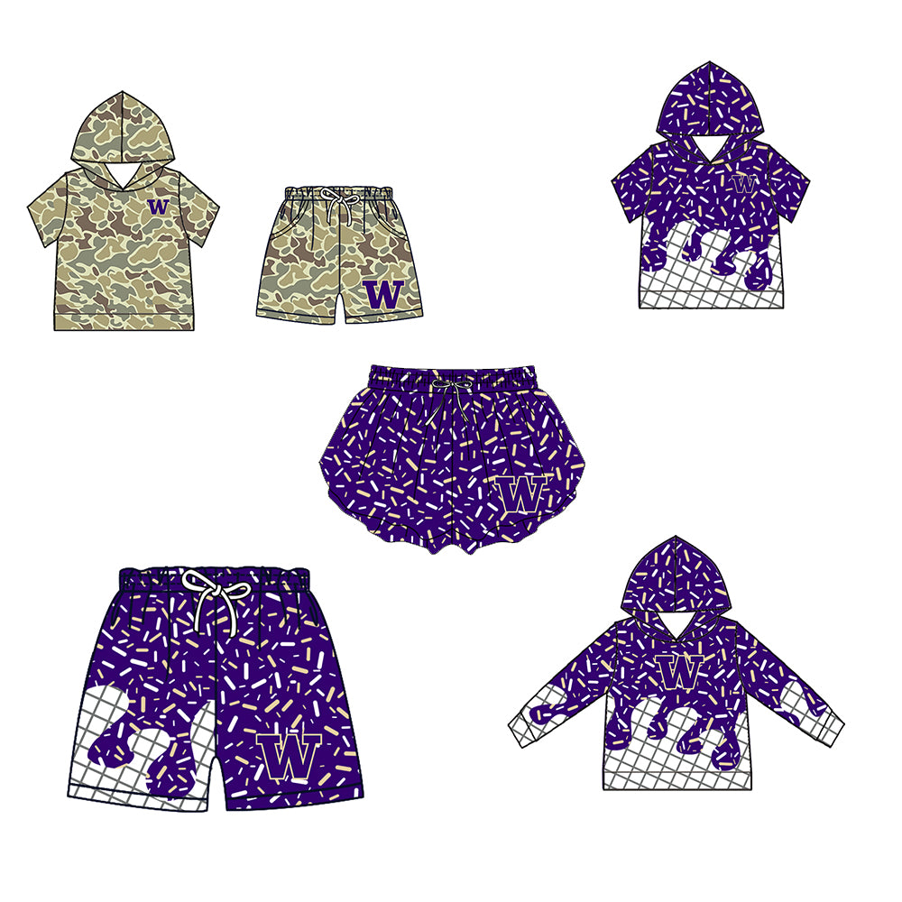( Moq 5 Each Style ) Baby Boys Girls Toddler Sibling Shorts Shirts Set Team Drip Sprinkles Clothes