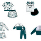 ( Moq 5 Each Style ) Sibling Baby Girls Kids Bows Team Shirt Sets Clothes