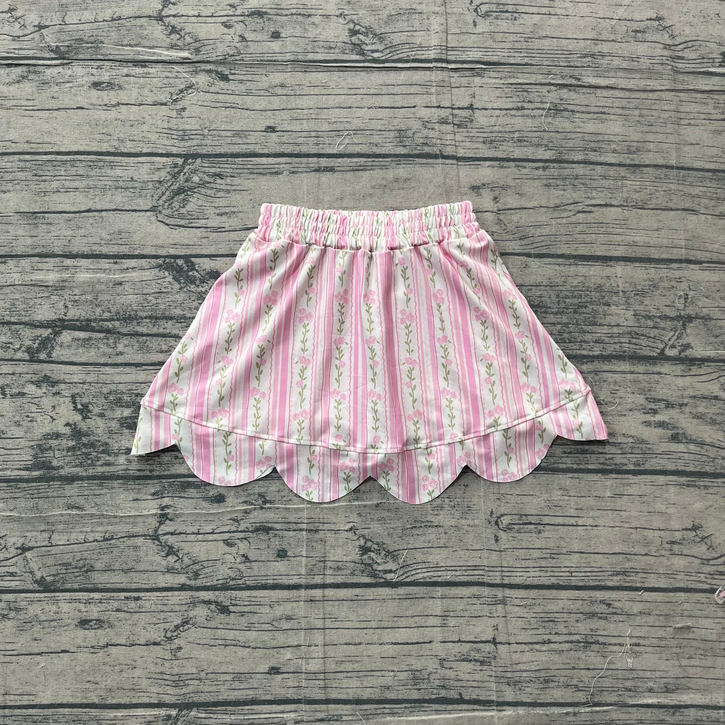 Baby Girls Kids Floral Pink Shorts Skirt Bottom RTS