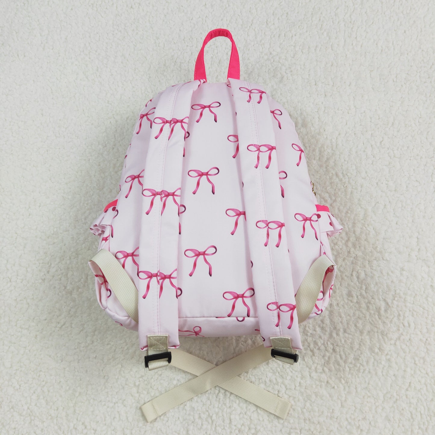 Baby Girl Pink Bows Ruffle Backpack Bags