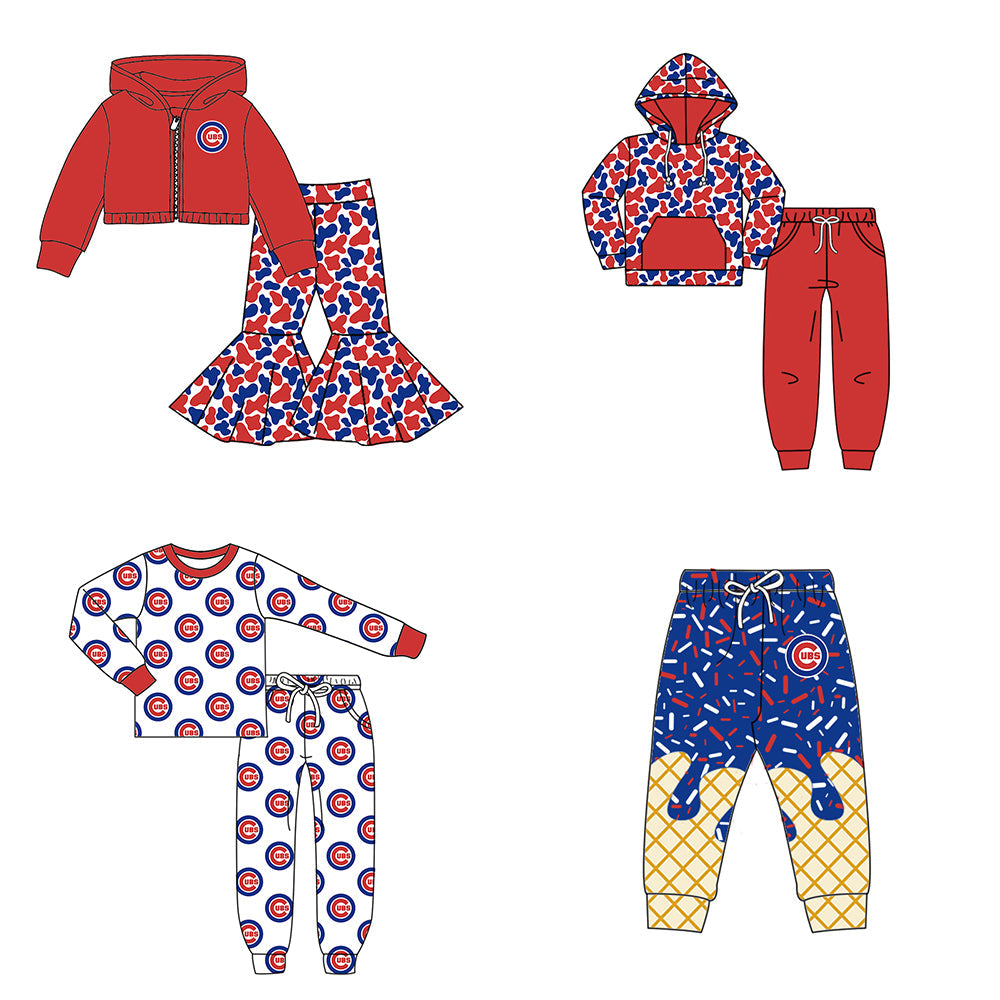 ( Moq 5 each style ) Baby Boy Girl Team Sibling Pants Set 8.8