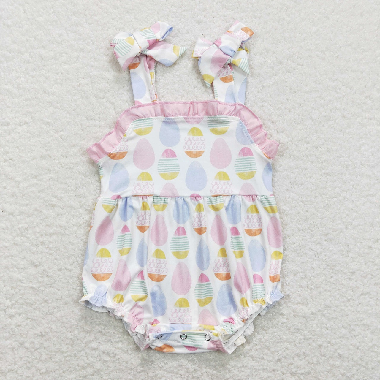 Easter Baby Girl Eggs One Piece Romper