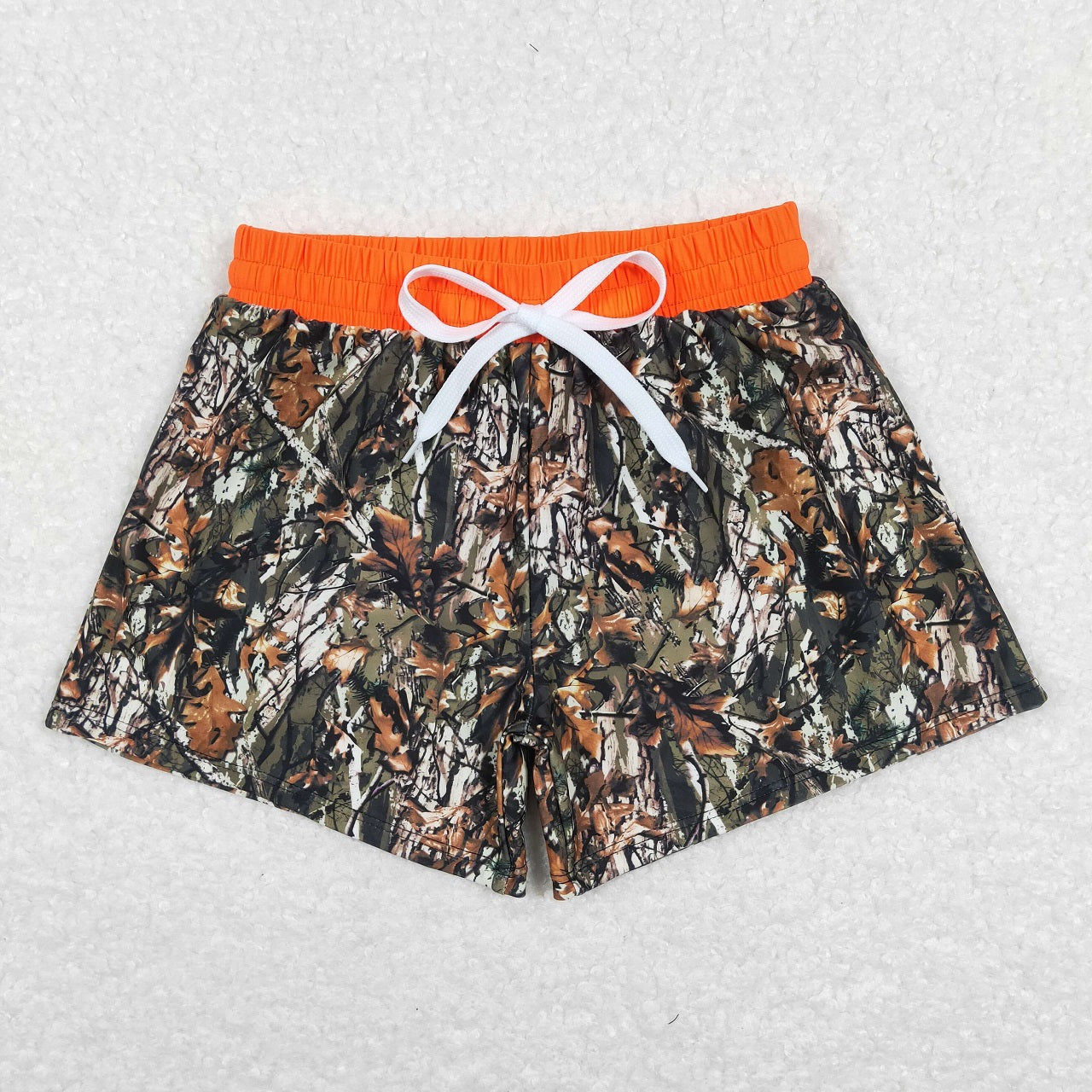 Baby Boy Summer Camo Orange Trunks Swimsuit