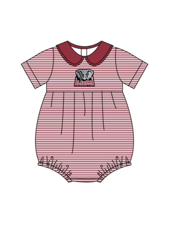 ( Moq 5 Each Style ) Baby Boys Girls Kids Elephant Stripes Team Sibling Rompers Sets