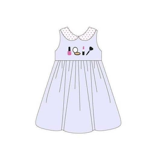 Moq 3 Pre-order GSD0978 Baby Girl Sleeveless Purple Dress