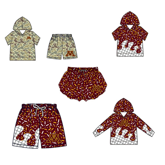 ( Moq 5 Each Style ) Baby Boys Girls Toddler Sibling Shorts Shirts Set Team Drip Sprinkles Clothes