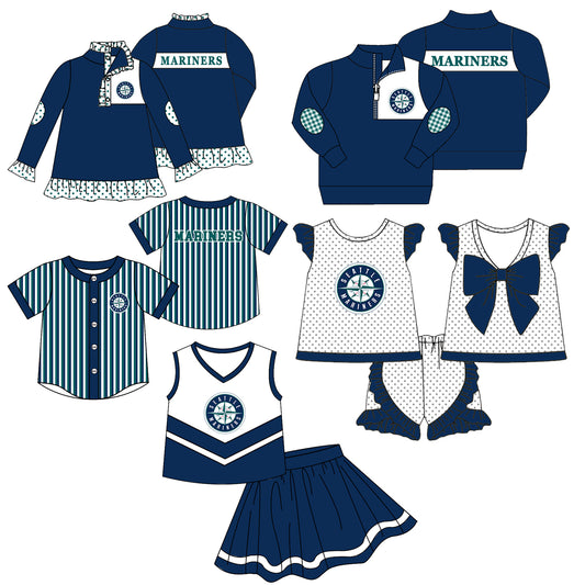 ( Moq 5 Each Style ) Baby Boys Girls Kids Sibling Shirts Team Sets Baseball Clothes