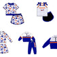 ( Moq 5 Each Style ) Sibling Baby Girls Kids Bows Team Shirt Sets Clothes