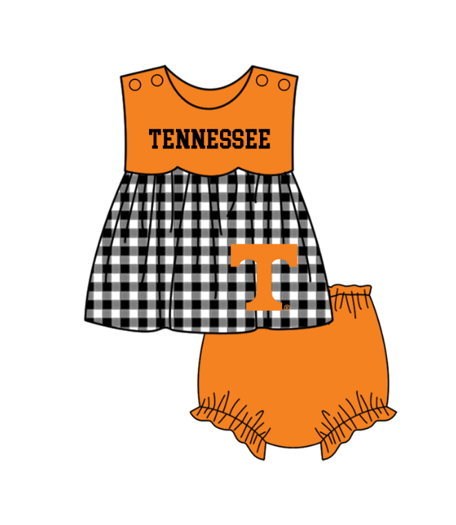 ( Moq 5 Each Style ) Baby Boys Girls Kids Plaid Team Sibling Orange Rompers Dress Sets