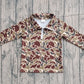Baby Boys Long Sleeves Dark Green Camo Southern Zipper Shirt Tops RTS