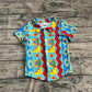 Baby Boy Short Sleeves Western Aztec Buttons Shirt Tops RTS