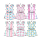 ( Moq 5 Each Style ) Sibling Baby Girls Kids Sleeveless Pockets Jumpsuits Summer Clothes