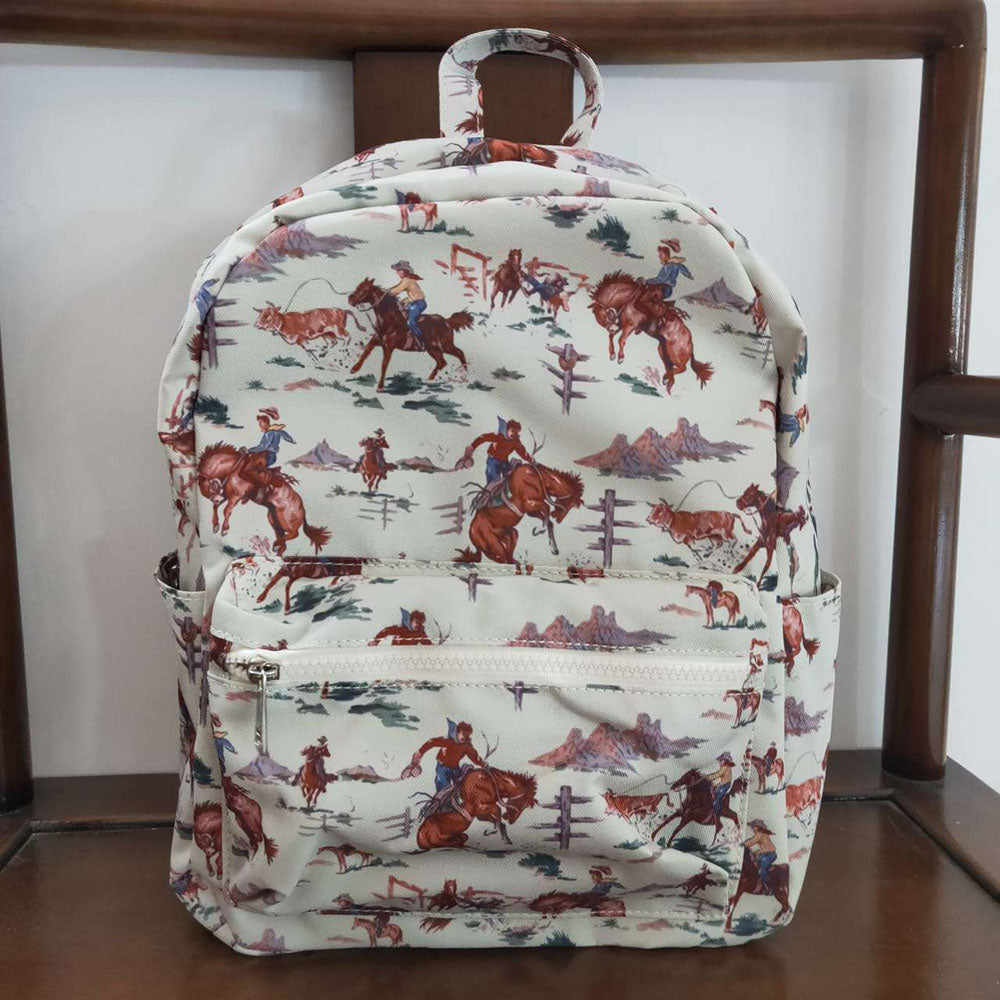 BA0059 Baby Kids Western Horse Rodeo Bag Backpack