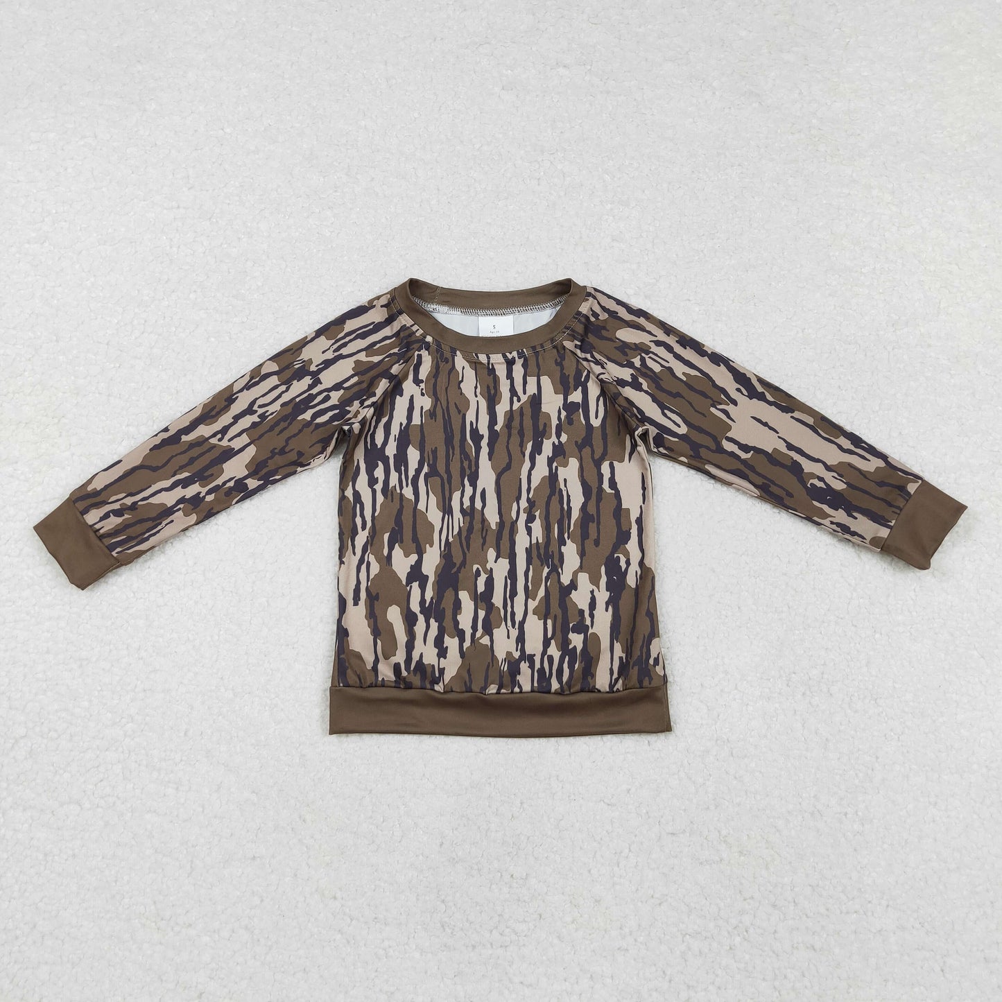 Baby Boy Long Sleeves Camo Tee Shirt