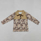 Baby Boy Long Sleeves Camo Deer Buttons Shirt Hunting Tops RTS