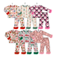 ( Moq 20 Each Style ) Sibling Baby Girls Kids Fur Long Sleeves Christmas Santa Bows Shirts Pants Sibling Pajamas Sets Clothes