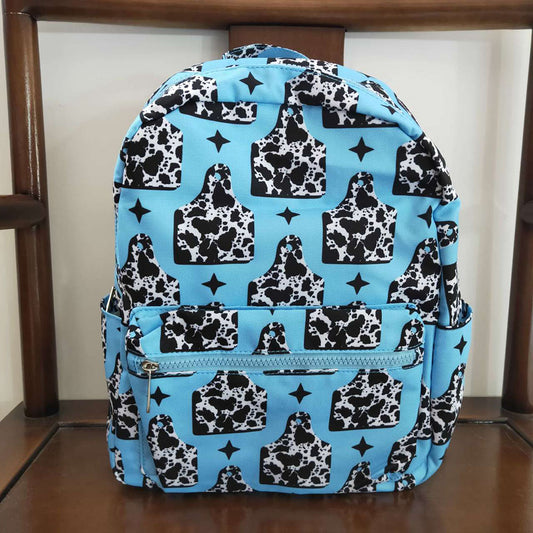 BA0056 Baby Kids Western Cow Print Bag Backpack