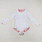 S0220 Baby Girl Long Sleeves Crawfish One Piece Summer Swimsuit