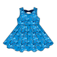 ( Moq 5 Each Style ) Baby Boys Girls Kids Football Sibling Shorts Romper Bows Dresses Set Team Blue Clothes