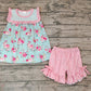 Promotion Baby Girl Floral Pink Dots Shorts Summer Outfit