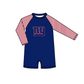 ( Moq 5 Each Style ) Baby Boys Girls Kids Team Sibling Jumpsuits Sets Swimsuits Navy Clothes