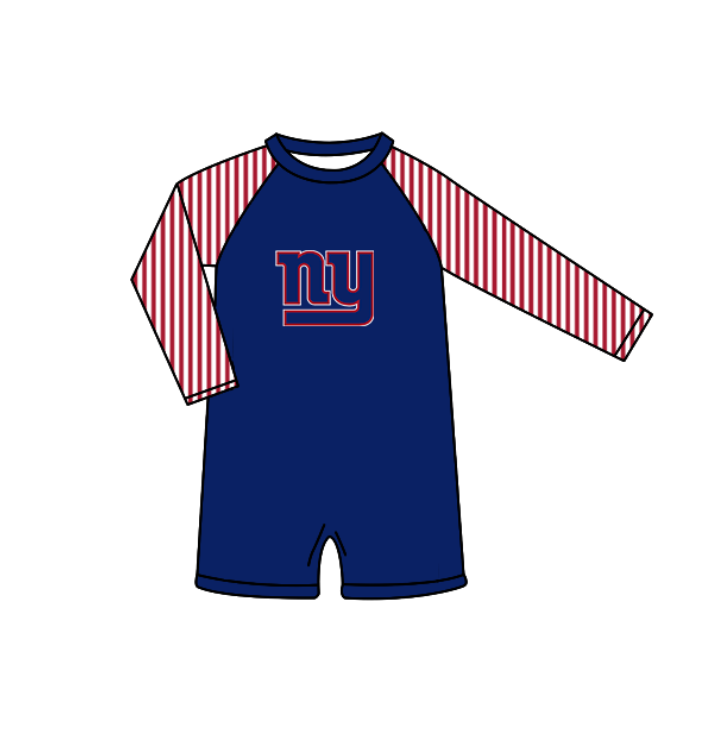 ( Moq 5 Each Style ) Baby Boys Girls Kids Team Sibling Jumpsuits Sets Swimsuits Navy Clothes